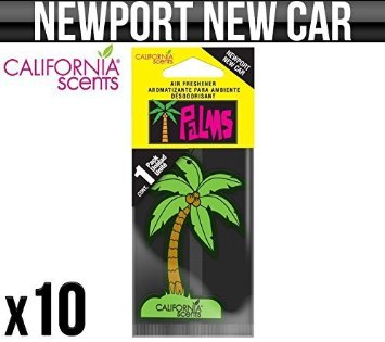 CALIFORNIA CAR SCENTS NEWPORT NUOVO AUTO DA PARETE PALMA PROFUMATORI AMBIENTE x 10
