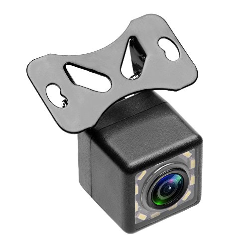 Camecho 12 LED auto telecamera posteriore 170 gradi di angolo di visione telecamera di retromarcia impermeabile universale per veicolo e mini furgone