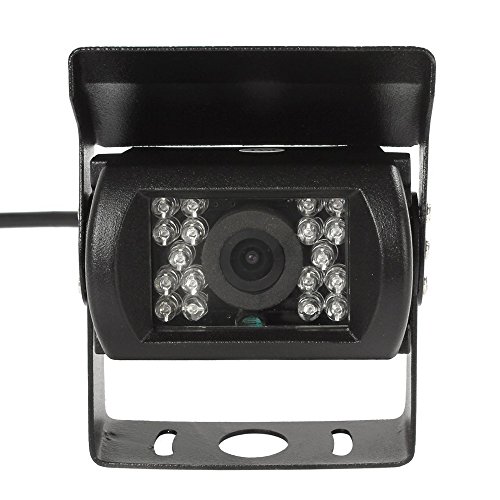 Camecho 12 V-24 V 4 pin 18 LED a infrarossi per visione notturna impermeabile telecamera posteriore + 10 m 4 pin cavo per auto/Bus/camion/rimorchi/Caravan/camper/Heavy Reverse