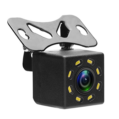 Camecho 8 LED impermeabile universale telecamera retromarcia 170 ° ampio angolo di visione notturna per auto Mini furgone