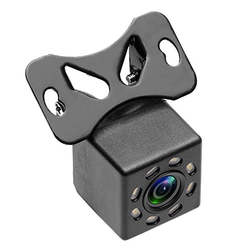 Camecho 8 LED impermeabile universale telecamera retromarcia 170 ° ampio angolo di visione notturna per auto Mini furgone