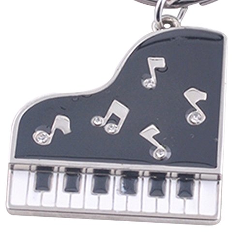 caolator portachiavi di metallo piccolo ciondolo di pianoforte portachiavi per innamorati amore creativo portachiavi per decorazione auto/Telefono/borsa