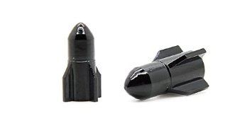 Cappucci di protezione valvola inserto forma 4 razzi (nero)