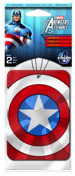 Captain America Marvel Air Freshener 2-Pack