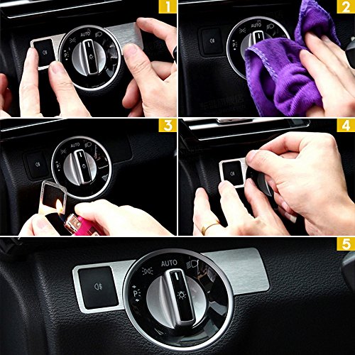 Car Automobile Center Head Light Switch Button Cover Trim