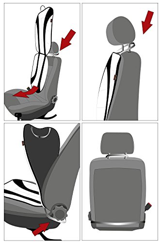 Car Comfort 13991 durch die estremamente morbida imbottitura, e la schiena superficie rialzata con 36 sfere massaggianti garantisce il Coprisedile per massimo comfort di seduta di breve e lungo guida.