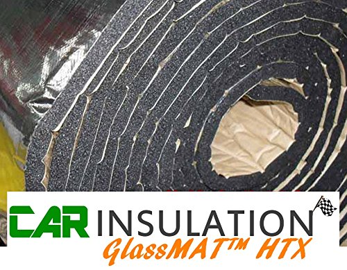 Car Insulation UK Alta temperatura acustico termico riflettente Engine Bay cofano isolante a prova di suono Glassmat 1 m x 5 m 10 mm