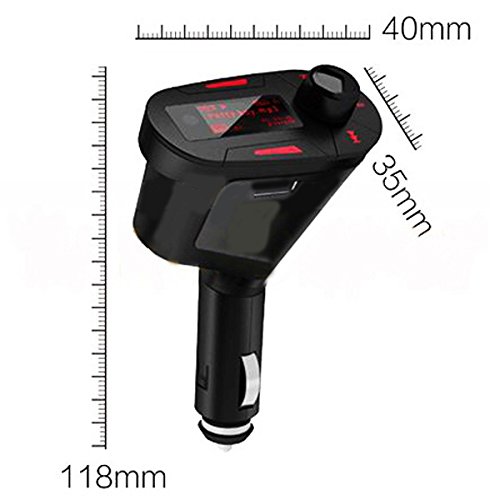 Car Kit Lettore MP3 modulatore del trasmettitore USB-SD, MMC LCD w / Remote Control Car MP3 FM Pen Drive Red Light LCD