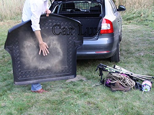 Car Lux ar02950 – Tappeto Vasca Proteggi bagagliaio sagomato con antiscivolo per Stelvio
