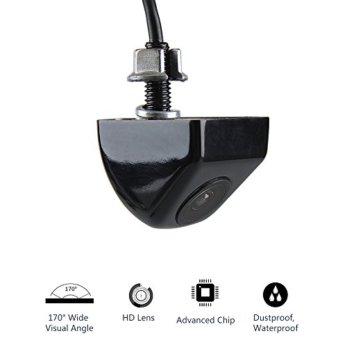 Car Rover® Ad Alta Definizione Fotocamera CCD Impermeabile Macchina Fotografica di Retrovisione con Ampio angolo di visione (Nero)