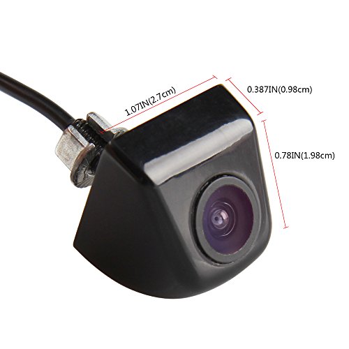 Car Rover® Ad Alta Definizione Fotocamera CCD Impermeabile Macchina Fotografica di Retrovisione con Ampio angolo di visione (Nero)