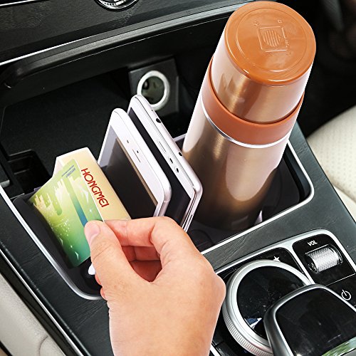 car-styling nero plastica centrale console Storage box Cup Holder interior Accessory