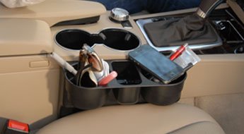 Car Valet Car Seat organizer laterale con 2 tazza drink Holder. Easy Slide. Instant Tidiness auto organizer da viaggio