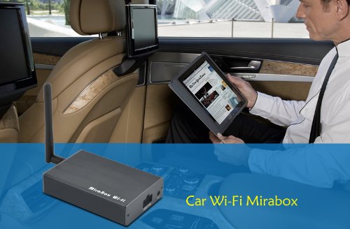 Car Wi-Fi Mirabox – Wi-Fi AirPlay + Miracast + Allshare cast, schermo mirroring per telefoni intelligenti, uscita RCA per auto video