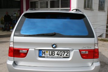 Car-window-film, Ice blue, set 76 x 152 cm and 51 x 152 cm