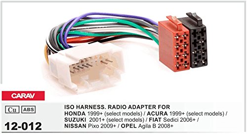 CARAV 11 – 464 – 12 – 2 doppio DIN auto Radio Installazione Radio Set DVD Dash Kit di installazione, manuale Climatizzatore faszie con adattatore ISO e adattatore antenna