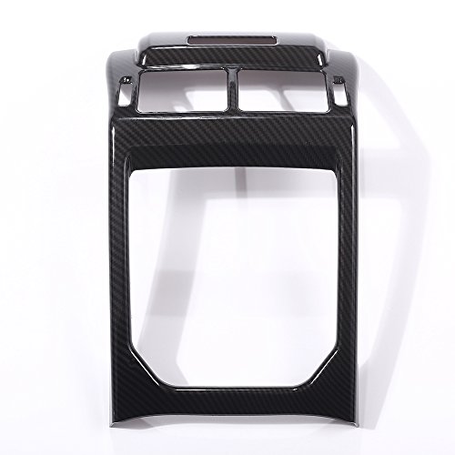 Carbon Fiber Style ABS plastica accessori posteriore fila Air Conditioning Vent Outlet Frame cover Trim