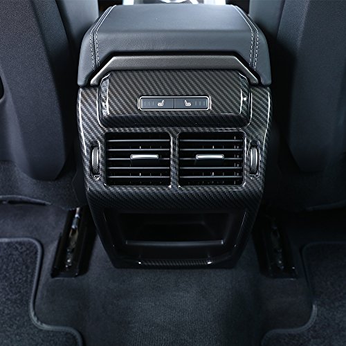 Carbon Fiber Style ABS plastica accessori posteriore fila Air Conditioning Vent Outlet Frame cover Trim