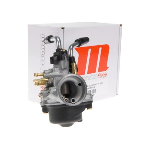 Carburatore Moto Force Racing, 17,5 mm manuali Choke per Minarelli orizzontale/in piedi (HD: 90, ND: 34, ago: A12)