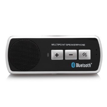 Carchet Auto Bluetooth 4.1 Vivavoce Altoparlante Cellulare Speaker su Parasole USB
