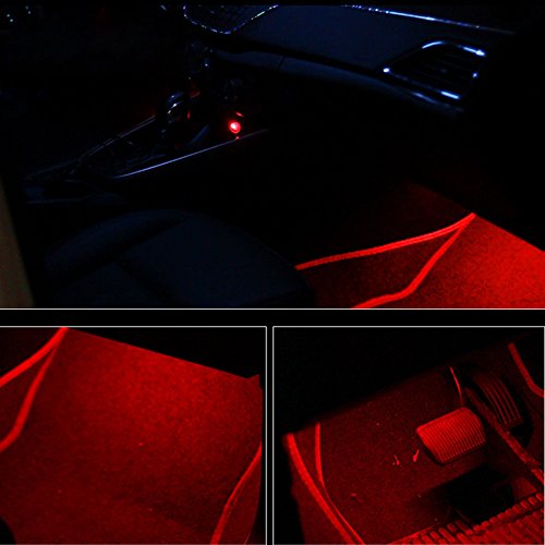 Cargool auto interni atmosfera luci colorate LED Strip Light bar luce decorativa per veicoli, telecomando incluso, funzione attivazione del suono