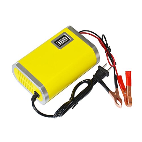 Caricabatteria da auto, Damark (TM) auto moto auto 12 V 6 A batteria intelligente carica Machine giallo