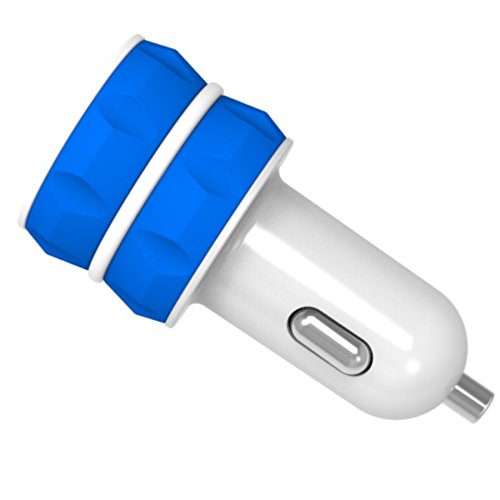 Caricabatterie USB da Auto (3.1A - 2 Porte) con Tecnologia AiPower per iPhone 6s, 6s Plus, SE; iPad, iPod, Samsung, HTC, Motorola, Altoparlante Bluetooth, Batteria Portatile ecc.