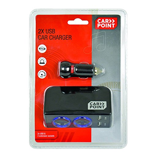 Carpoint 0517014 caricatore USB per presa accendisigari 4 moduli