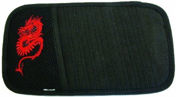CARPOINT 2078820 - Porta CD "Dragon" per aletta parasole, colore: Rosso