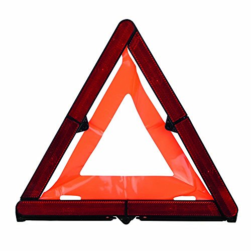 Carpoint CPT0113908 Nano-Triangolo di segnalazione, in plastica rigida con motivo Ean Code, colore: rosso