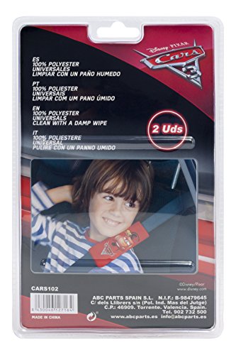 Cars CARS102 Mini Cuscinetti Proteggi Cintura, Rosso, Set di 2