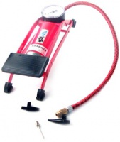 Cartec 231780 - Pompa a pedale con indicatore di pressione