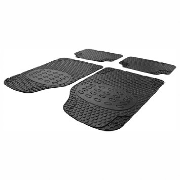 Cartrend 7730053 Drop - Set 4 tappetini in gomma