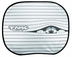 Cartrend 95110 - Tendina parasole "Tomo" con ventose, 44 x 36 cm