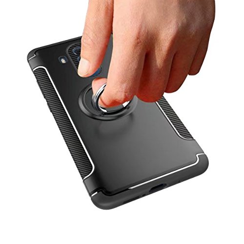 Casse del telefono mobile & Cover, Custodia antiurto antiurto per armatura con custodia rotante a 360 gradi e supporto per auto magnetica per Huawei Mate 10 Pro ( Colore : Grigio )
