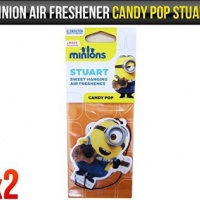 Cattivissimo Me Minion Stuart candy Pop Deodorante Per Auto prodotto Autorizzato x 2