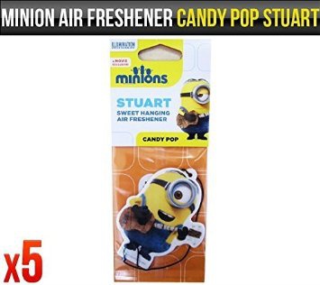 Cattivissimo Me Minion Stuart Candy Pop Profumo Deodorante Per Auto Originale x 5