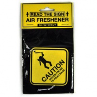 Caution - Driver Prone to Road Rage - Musk Scent Air Freshener