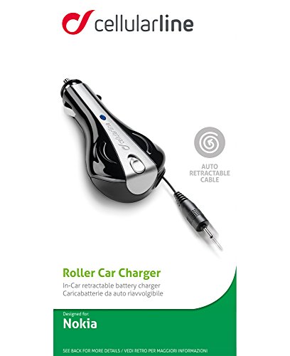Cellularline CBRAR6101 Roller Car Charger Auto Black mobile device charger - Mobile Device Chargers (Auto, Mobile phone, Cigar lighter, 1200 | 1208 | 1650 | 2330 CL | 2600 CL | 2630 | 2680 SL | 2730 | 2760 | 3109 | 3110 CL | 3120 CL |..., Contact, Mobile phone)
