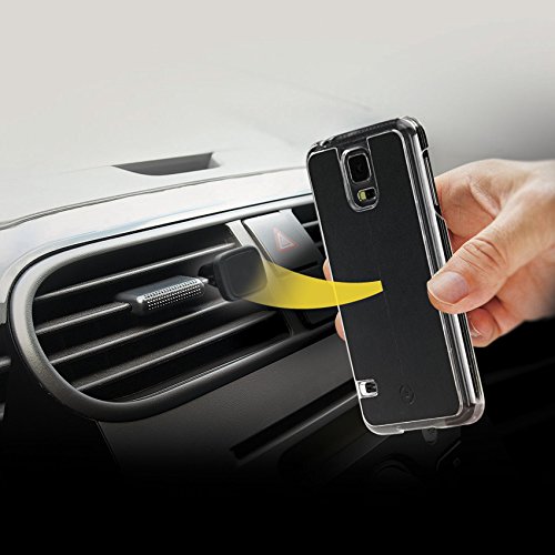 Celly Smart Drive Custodia e Supporto Auto Universale Magnetico per Samsung Galaxy S6, Nero