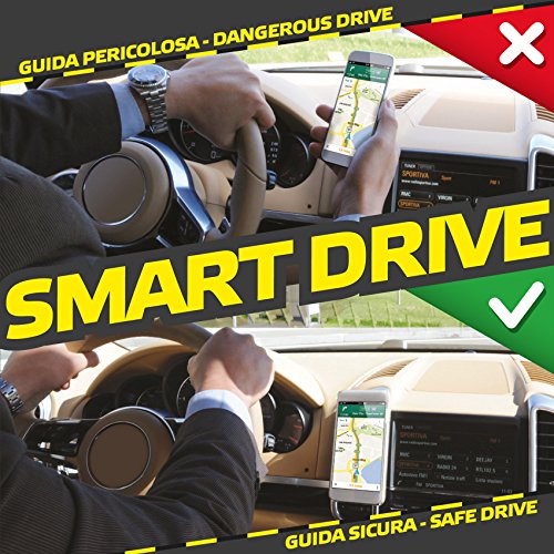 Celly Smart Drive Custodia e Supporto Auto Universale Magnetico per Samsung Galaxy S5, Nero