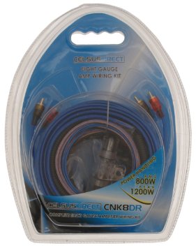 Celsus CNK8DR - Kit di cablaggio amplificatore, 8AWG