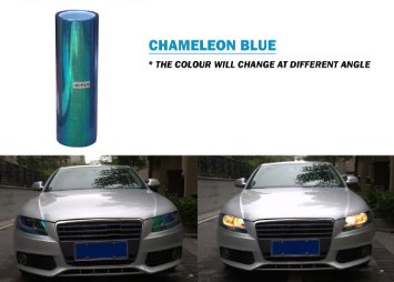 Chameleon per finestrino auto per fari pellicola adesiva in vinile per il cambio colore blu