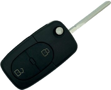 Chequers Motorstore Audi A2 A3 A4 A6 A8 2 pulsanti custodia telecomando portachiavi 2032 batteria & lama