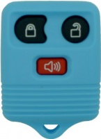 Chequers Motorstore Ford Transit Connect 4 3 Pulsante telecomando azzurro portachiavi con bottone rosso