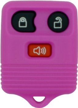 Chequers Motorstore Ford Transit Connect 4 3 Pulsante telecomando rosa scuro portachiavi con bottone rosso
