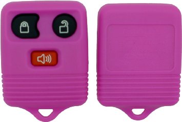 Chequers Motorstore Ford Transit Connect 4 3 Pulsante telecomando rosa scuro portachiavi con bottone rosso