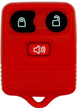 Chequers Motorstore Ford Transit Connect ecc... 3 Pulsante telecomando rosso portachiavi con bottone rosso