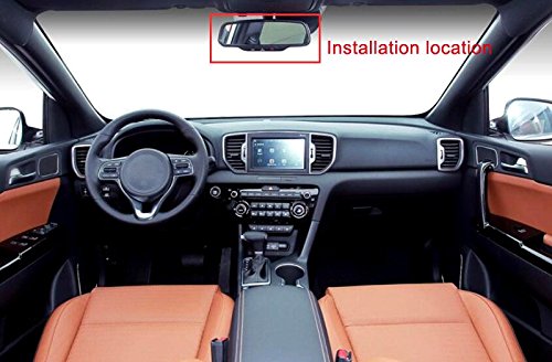 Chrome specchietto retrovisore interno Decoration cover Trim 1PC per auto di Kasp