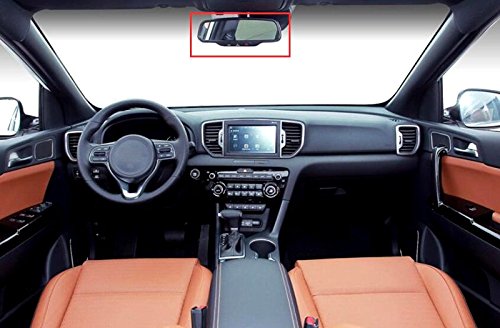 Chrome specchietto retrovisore interno Decoration cover Trim 1PC per auto di Kasp